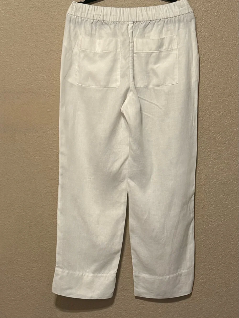 Everlane Easy pant white linen pull On wide leg